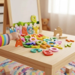 Letras de madera imantadas