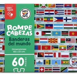 Rompecabezas Banderas Del Mundo 60 Piezas Infantil Educativo