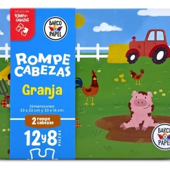 Rompecabezas Infantil Granja 12 Y 8 Piezas