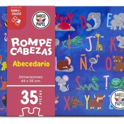 Puzzle Abecedario Animal 35 Pzs En Lata