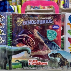 VALIJA ACUARELAS Y CUENTOS EL FIN DE LOS DINOSAURIOS