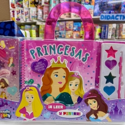 VALIJITA CON CUENTO Y ACUARELAS PRINCESAS