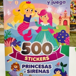 500 STICKERS DE PRINCESAS Y SIRENAS