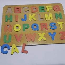 ABECEDARIO ENCASTRE DE MADERA