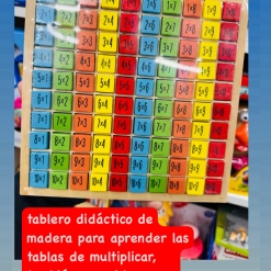 TABLERO TABLAS DE MULTIPLICAR