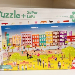 PUZZLE Y SUPER LUPA 100P CIUDAD