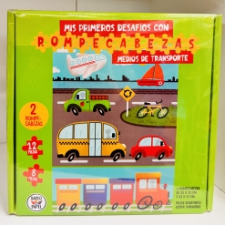 MIS PRIMEROS DESAFIOS CON ROMPECABEZAS MEDIOS DE TRANSPORTE