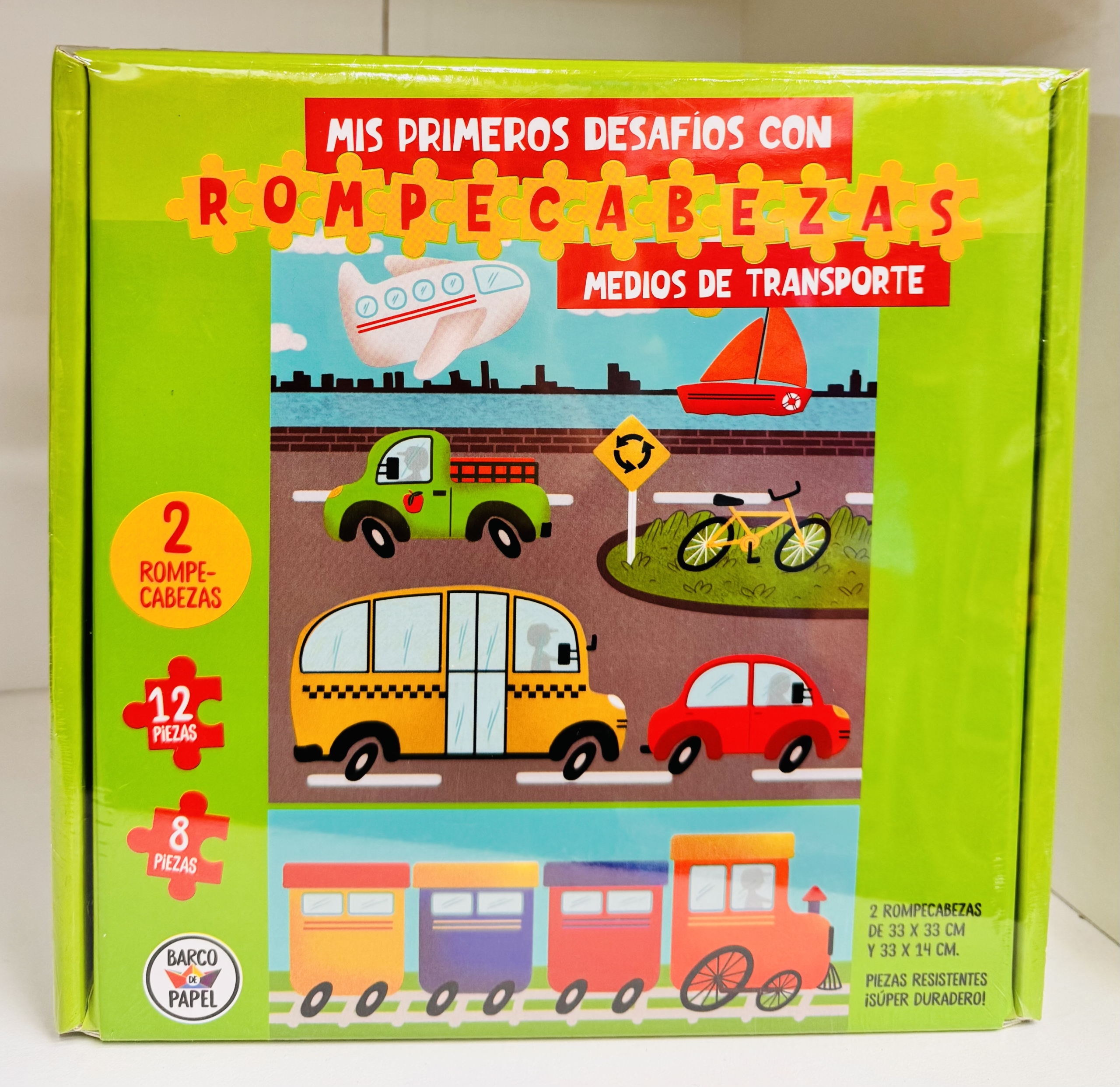 MIS PRIMEROS DESAFIOS CON ROMPECABEZAS MEDIOS DE TRANSPORTE