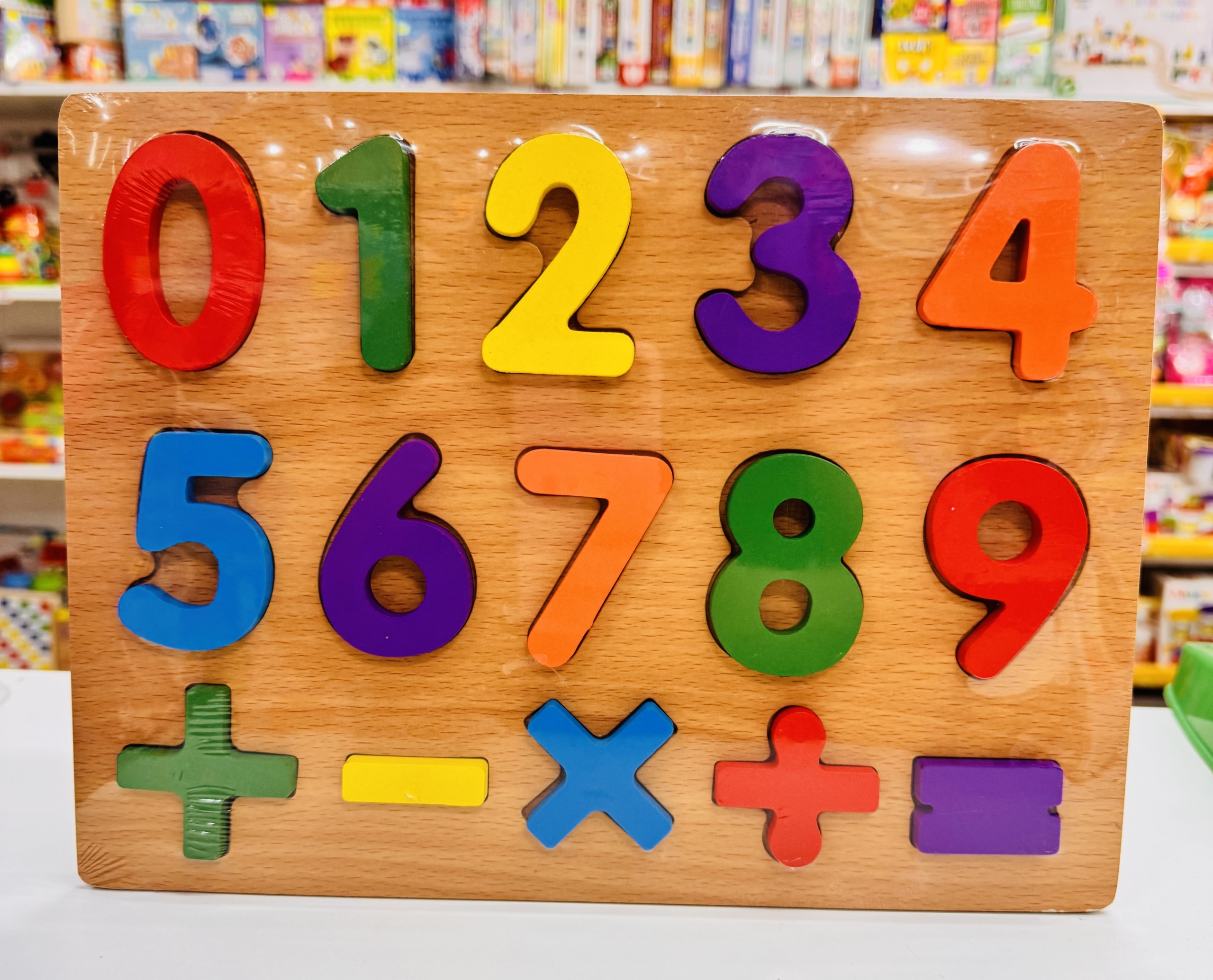 ENCASTRE NUMEROS DE MADERA