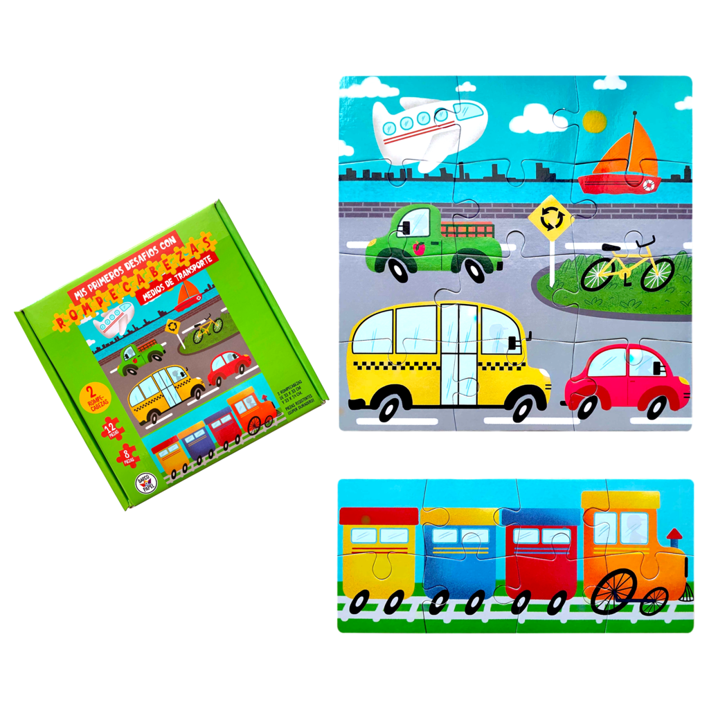 MIS PRIMEROS DESAFIOS CON ROMPECABEZAS MEDIOS DE TRANSPORTE - Imagen 2