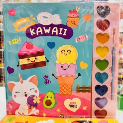 PINTO CON ACUARELAS KAWAI