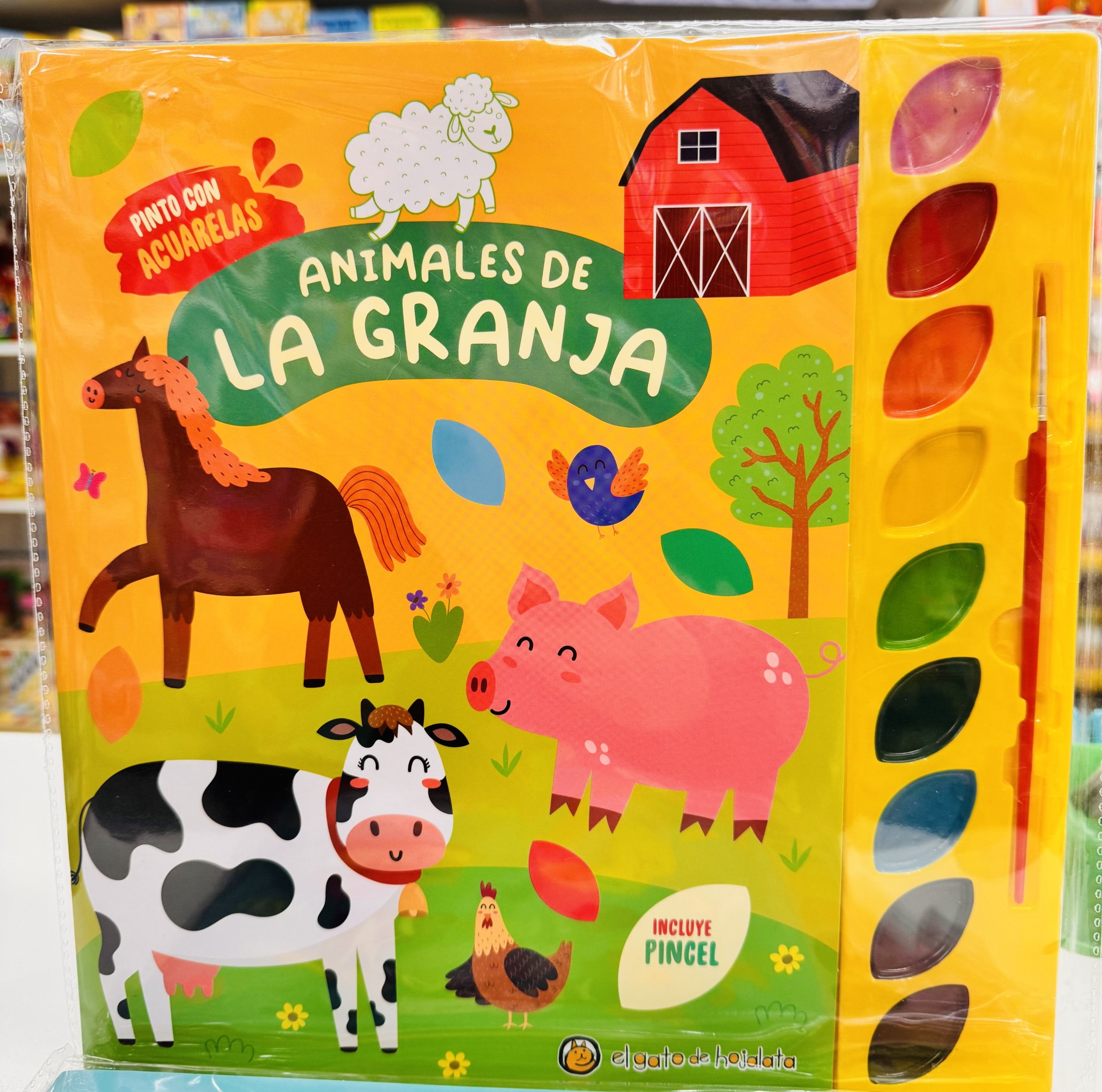 PINTO CON ACUARELAS GRANJA