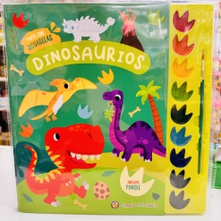 PINTO CON ACUARELAS DINOS