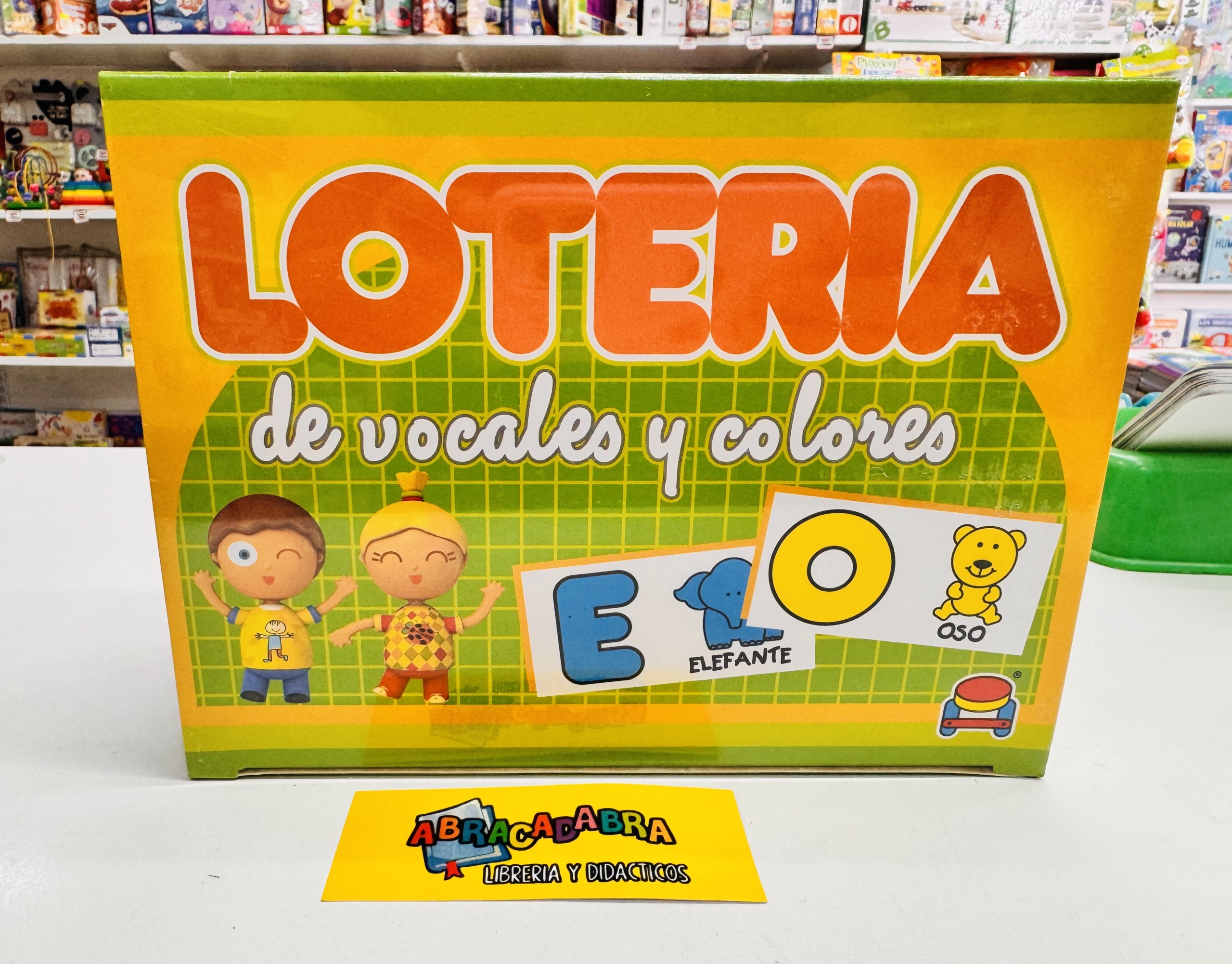 LOTERIA DE VOCALES Y COLORES