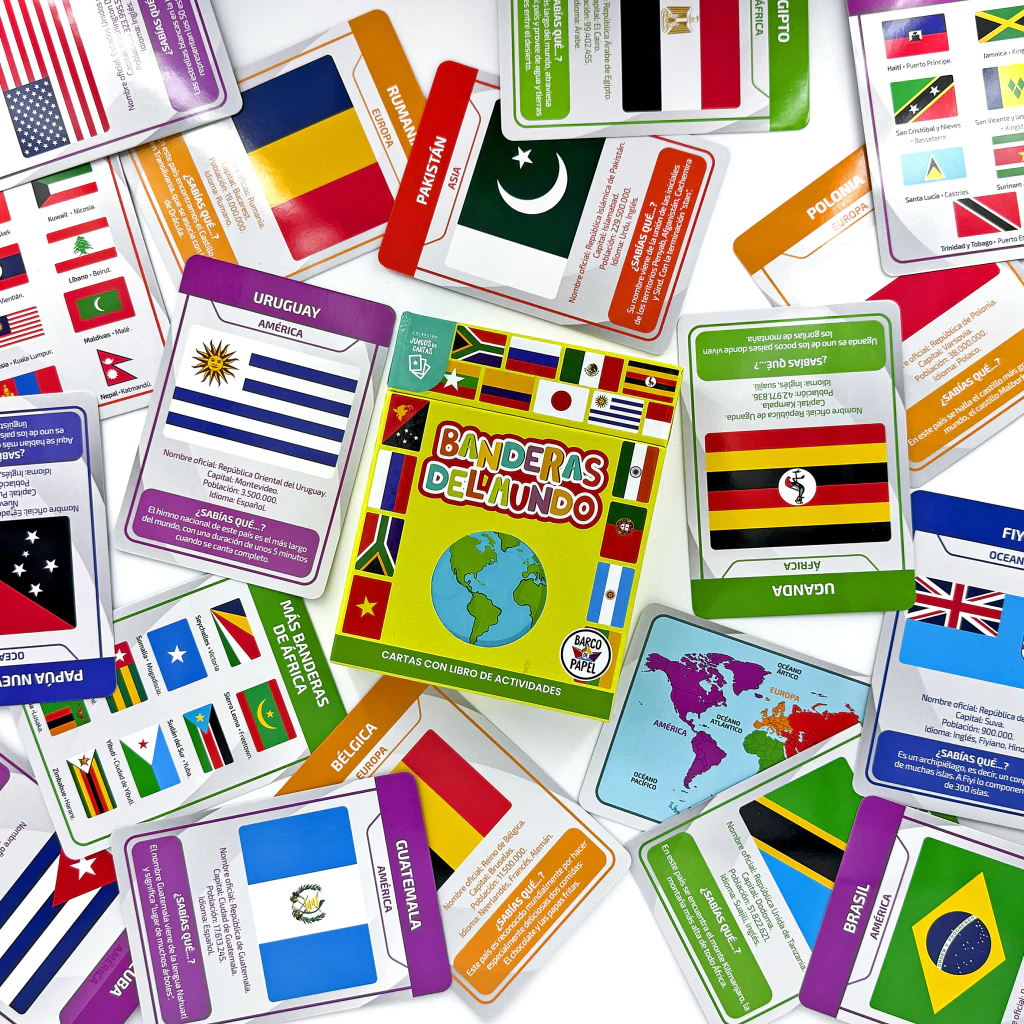 CARTAS BANDERAS DEL MUNDO NUEVO PACKAGING - Imagen 2
