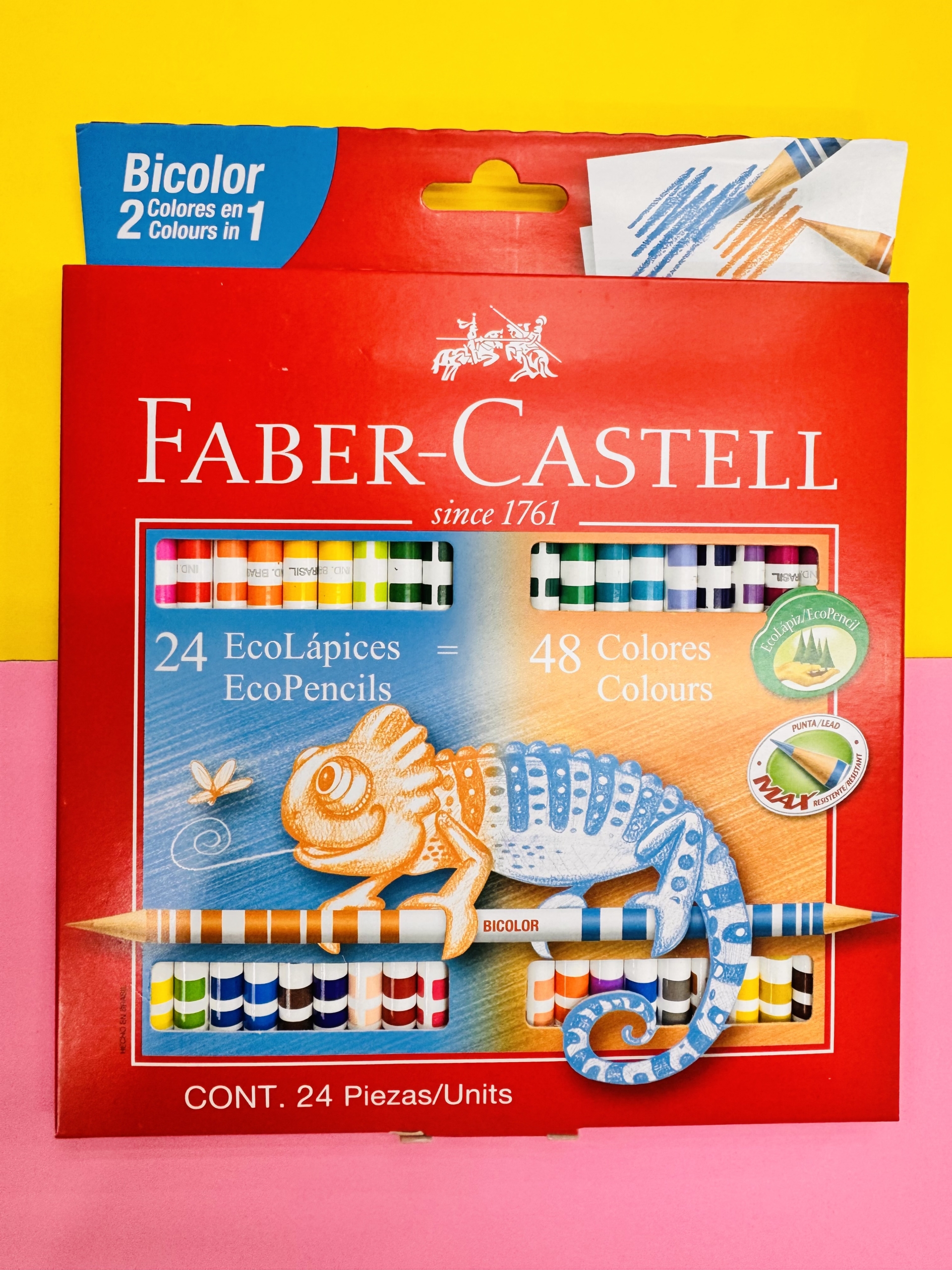 LAPICES FABER CASTELL X 24 BICOLOR