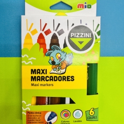 MAXI MARCADORES PIZZINI X 6