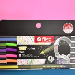 Boligrafos fluor x 6