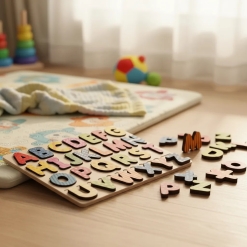 Encastre de madera abecedario