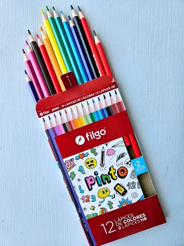 LAPICES DE COLORES X12 LARGO FILGO