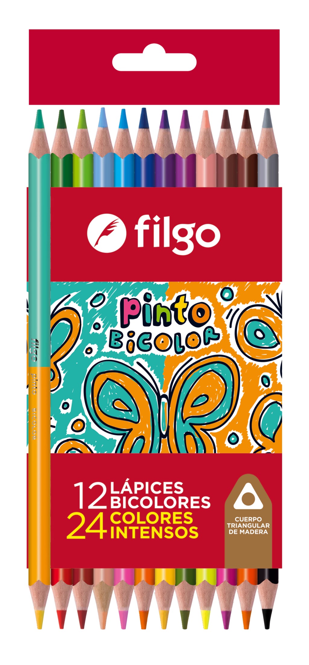 LAPICES BICOLOR X12 LARGO FILGO