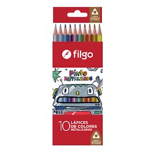 LAPICES METALIZADOS X10