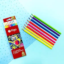 LAPICES DE COLORES FLUO FILGO X8