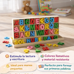 CAJA DE LETRAS MOVILES